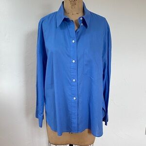 Blue Button-Up Shirt